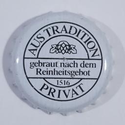 Aus Tradition Privat Gebraut nach dem Reinheitsgebot 1516